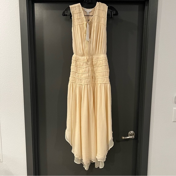 Shona Joy Delphine Sleeveless Midi Dress in Cream Size US 2 NEW! New with tags! - Picture 2 of 11
